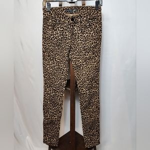 YMI Foxy Leopard Print Skinny Jeans